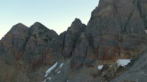 Rocky Mountain Landscape Aerial View Nature Background British Columbia Canada Sunny