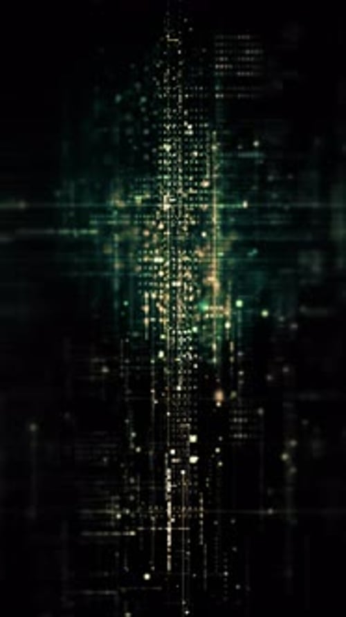 Futuristic Data Matrix Simulation Background 24