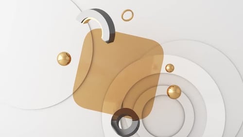 Flowing Geometric Abstract Shapes Background Animation