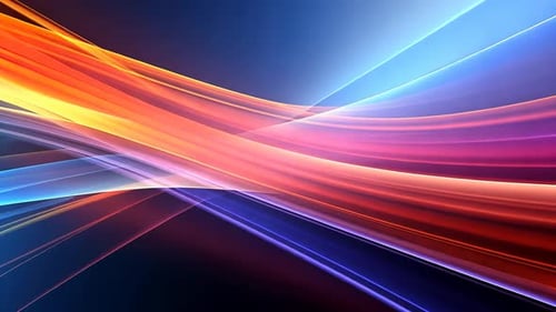 Abstract vibrant flowing lines