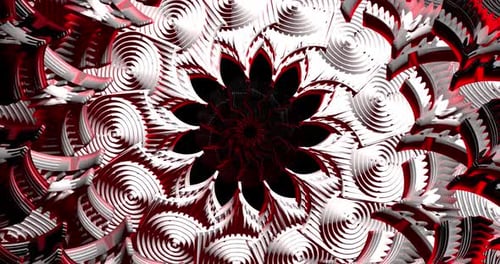 Animation en boucle de tunnel de couleur abstraite 4K VJ 09