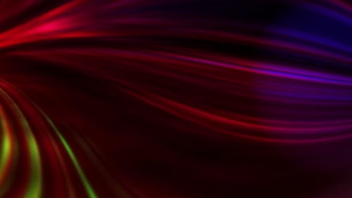 Abstract Neon Light Trails Flowing Seamless Loop