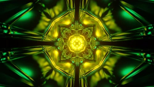 Vibrant Neon Lights Flash Rhythmically in a Seamless VJ Loop with a Disco Theme