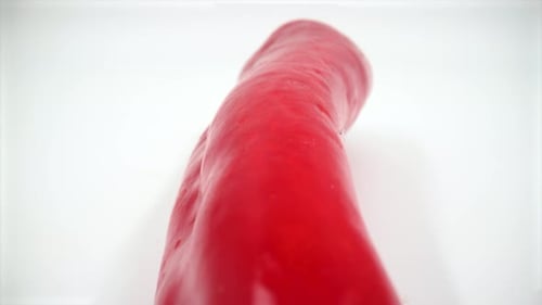 Red hot chili pepper close up isolated 4K