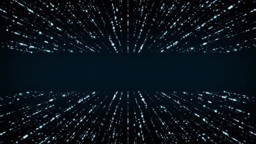 2K Concept Of Digital Computer Networking Tunnel In Futuristic Technology In Blue Concept 3