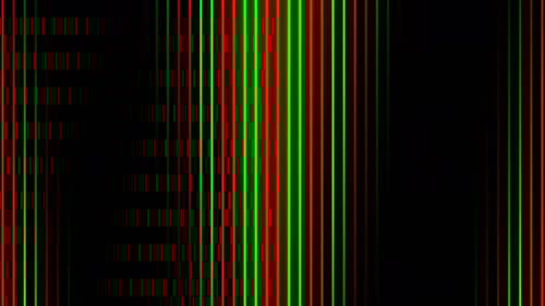 Red And Green Descending Endless Neon Lines Background Vj Loop In 4K