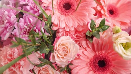 Spring Flowers Elegant Bouquet Wedding Romantic International Women's Day Accessory Gift Closeup