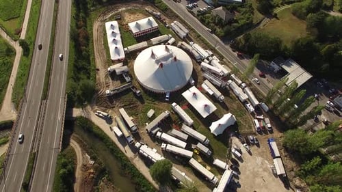 Fly Above Circus Tent