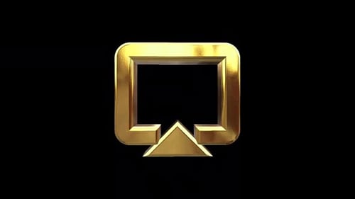 Icône Airplay Golden