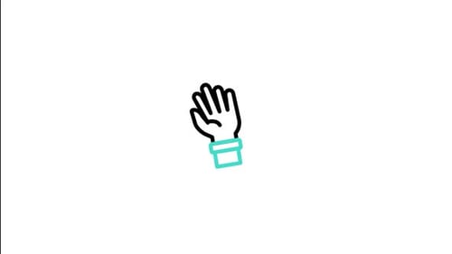 Raising Hand Animated Icon