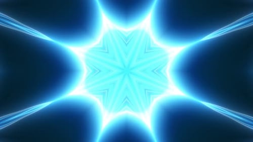 Fondo vibrante de estrellas con forma de copo de nieve