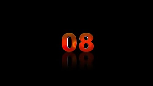 10-Sekunden-Countdown-Alpha