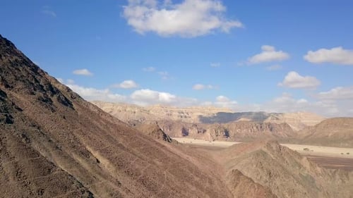 Dry desert landscape, Aerial view