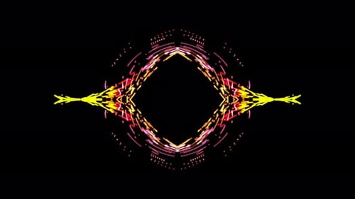 Abstract Colorful Particle Energy Wave Loop Animation