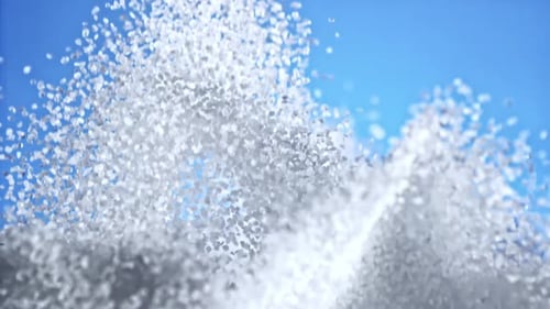 Super Slow Motion Flying Sugar