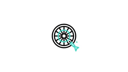 Animiertes Dartboard-Symbol