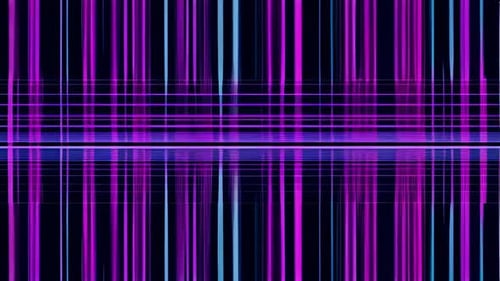 Futuristic Neon Grid Lines Abstract Animated Background
