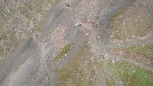 A Dangerous Road Through the Mountains to Mines