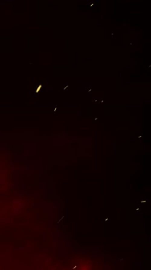 Rising Fire Sparks and Embers Overlay on Dark Background