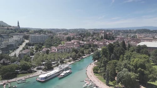 Footage filmed in France, in a village named Anncy in the Alpes with DJI Mini 4 pro in 4k and D-Cine
