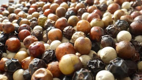 Close Up of Mixed Peppercorns