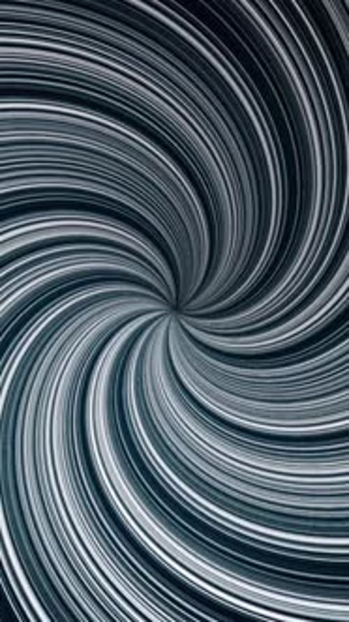 Monochrome Swirl in the Sky Resembling a Patterned Circle