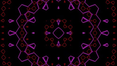 VJ Loop avec des motifs kaléidoscopiques pour des expériences musicales électrisantes