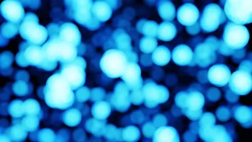 Blue Blurred Bubbles Background Loop Animation In 4K