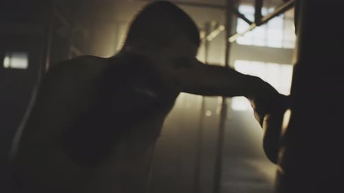 Intense Boxing Workout in an Urban Gym