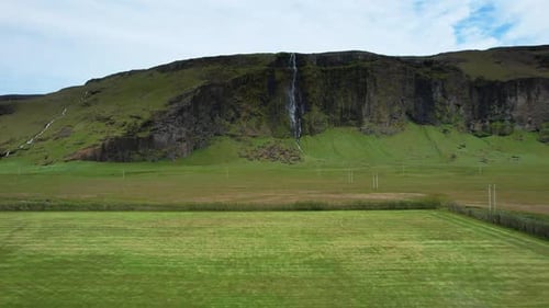 Iceland Scenic Mountain Valley Northern Landscape From Height View of the Iceland Mountain Serenity