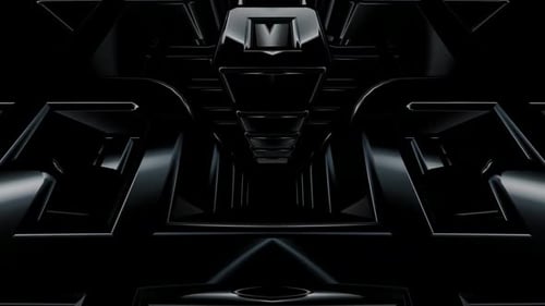 Abstract Dark Metallic Geometric Loop Background