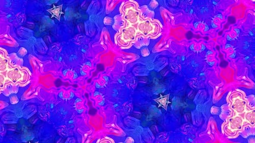 Abstract Fluid Kaleidoscope Pattern Motion Background