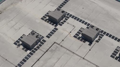 HVAC Units on a Commercial Building Roof