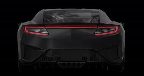 Luxury Sports Car Speeding on Alpha Loop
