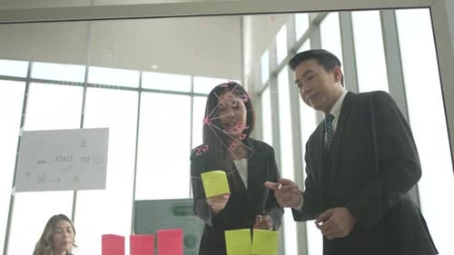 White collar workers are meeting at office.