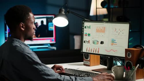 Research Specialist Reviewing Financial Elements and Expenses