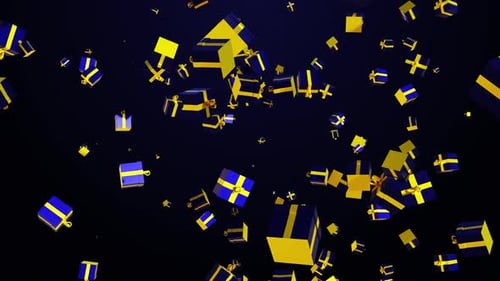 Christmas Box Background Loops