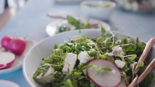 Close Up of a Healthy Salad. on a Canon C200