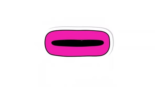 Cartoon Mouth Opening and Closing Sketch Animation