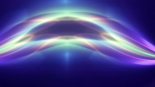 Abstract Flowing Glowing Energy Waves Colorful Background