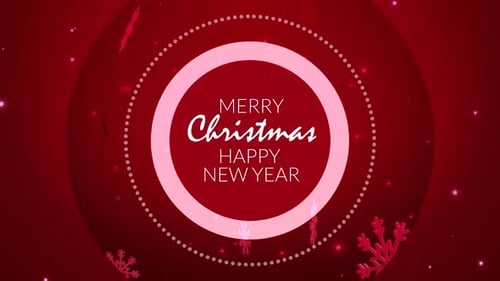 Festive Christmas and New Year Opener with Snowflakes