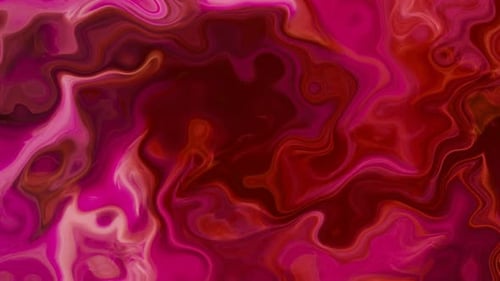 Vibrant Fluid Magenta and Red Abstract Swirls Background Loop