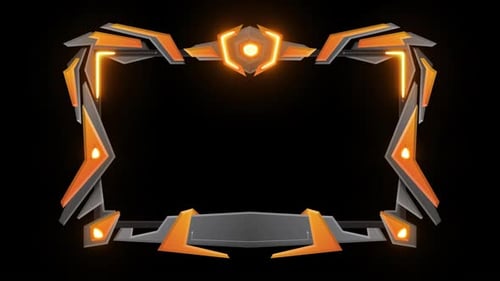 Robot Game Stream Overlay on transparent background