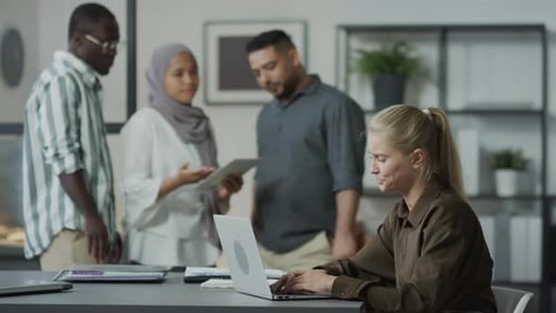 Woman Suffering Stress At Work