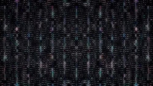 Flickering Vertical Data Glitch Noise Background Loop
