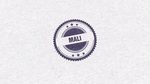 Mali Golden Rubber Stamp