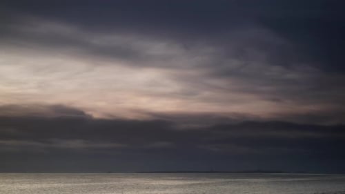 Dark Clouds over Sea. Timelpase