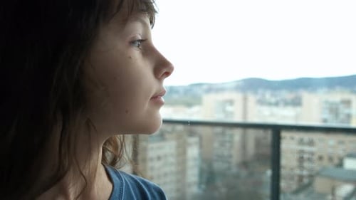 Dreaming Child at the Window
