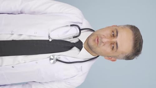 Doctor Explains Healthcare in Portrait Video