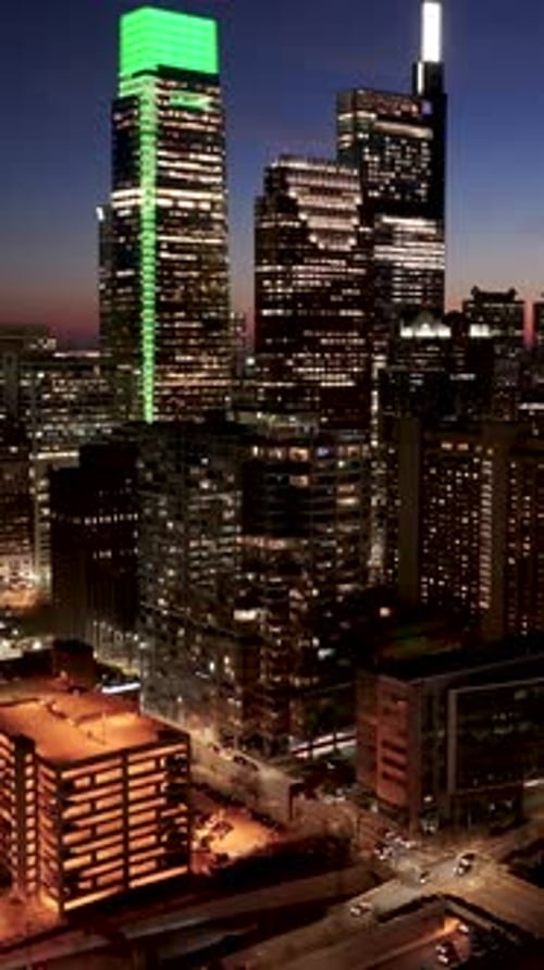 Downtown Philadelphia At Philadelphia In Pennsylvania United States.